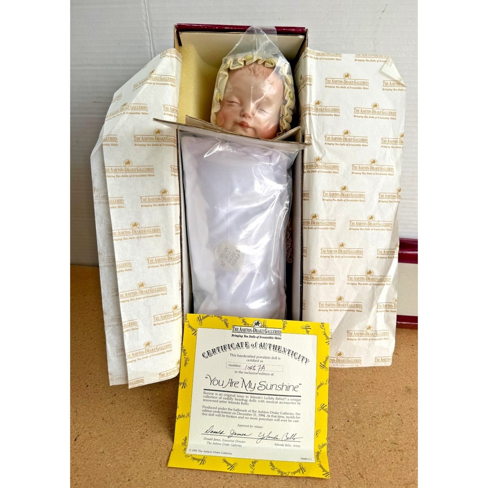 NEW Ashton Drake Galleries "You Are My Sunshine" Doll Retired 1994 COA
